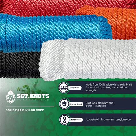 manila xpose|SGT KNOTS Solid Braid Nylon Utility Rope .